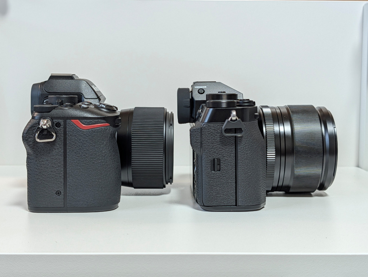 側面からのサイズ比較