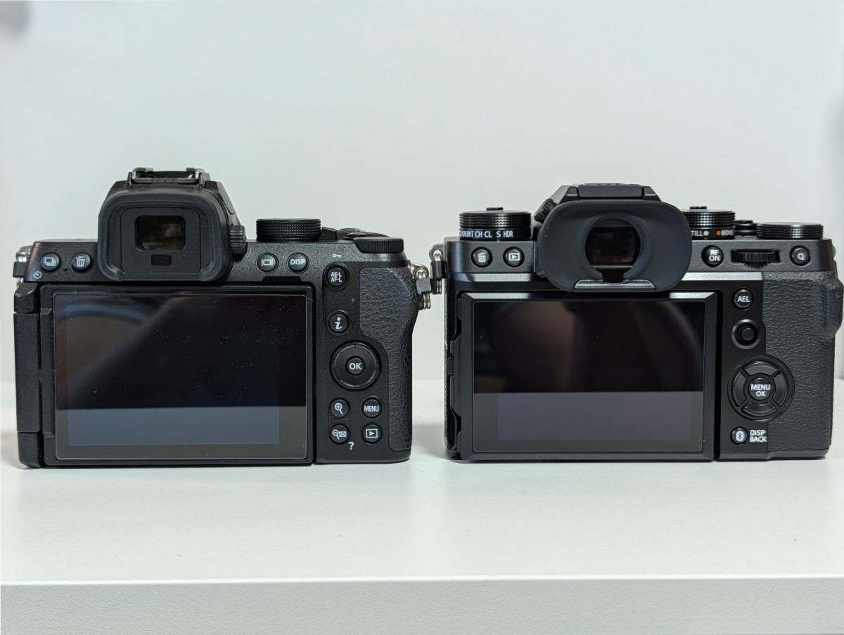 背面液晶の比較