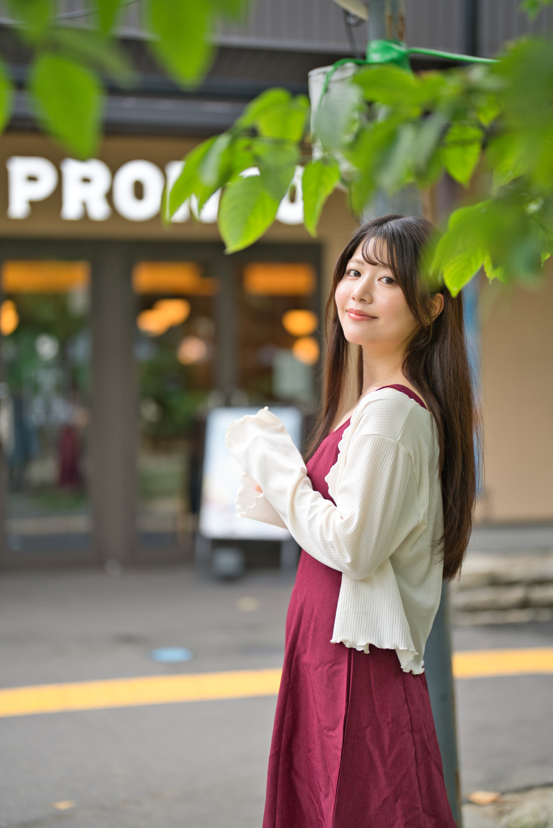 PRONTO前ポートレート比較写真B：開放F1.2