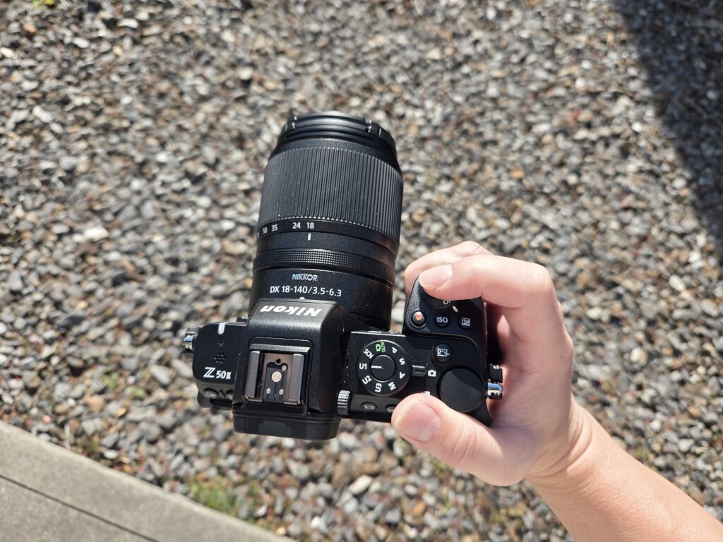 Z50II持った時の写真