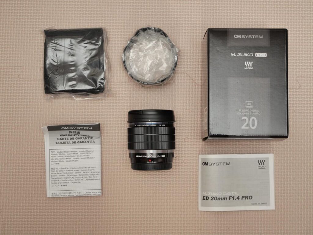 20mm F1.4 PRO の全体写真