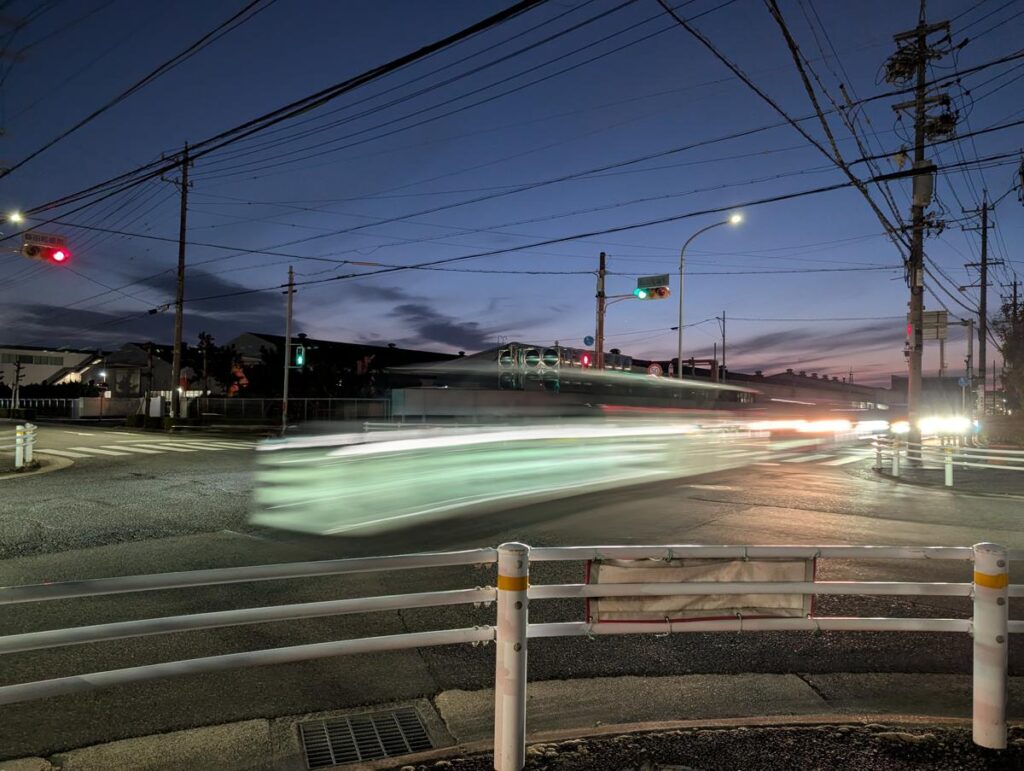 Pixel10proで撮影した長時間露光写真。