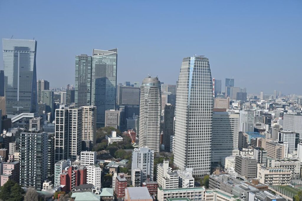 東京タワーから風景をNikon Z50IIで撮影した写真。