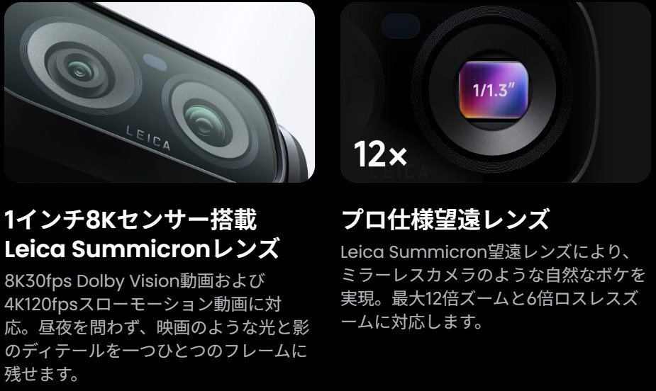 Insta360 Luna Ultraのプロ仕様望遠レンズと1インチ8Kセンサーの仕様解説