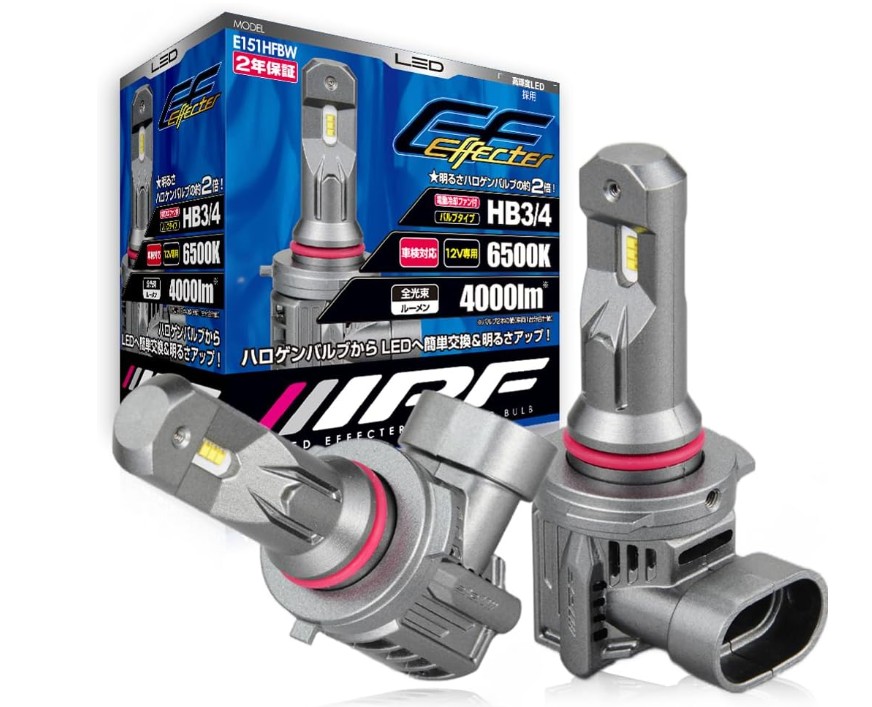 IPF製LEDヘッドライトフォグランプEシリーズHB3/HB4の製品情報