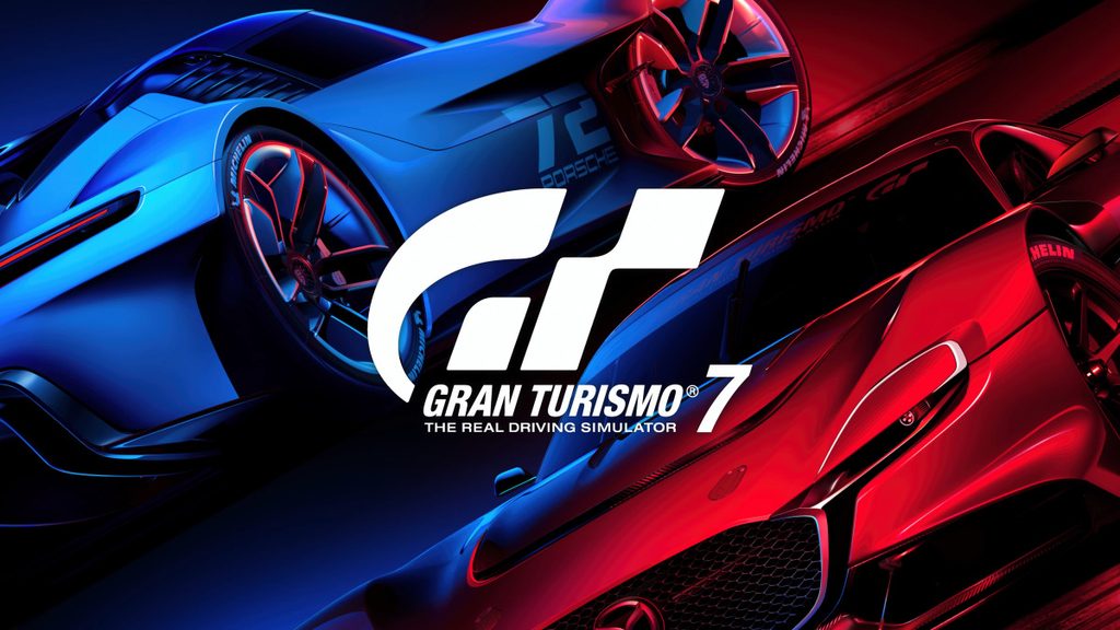 PlayStation 5『グランツーリスモ7』のメインビジュアル(GT7ロゴとスポーツカー)