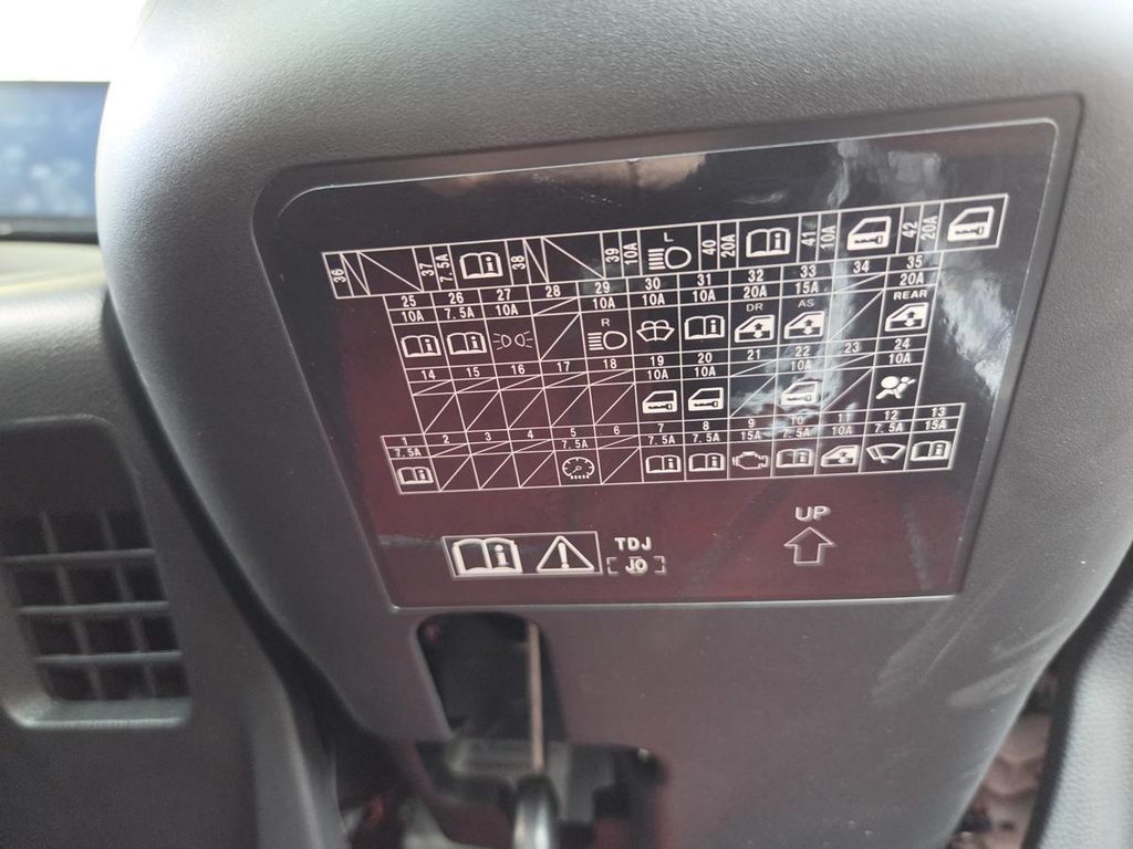 S660の運転席側ヒューズボックス配置図ラベル