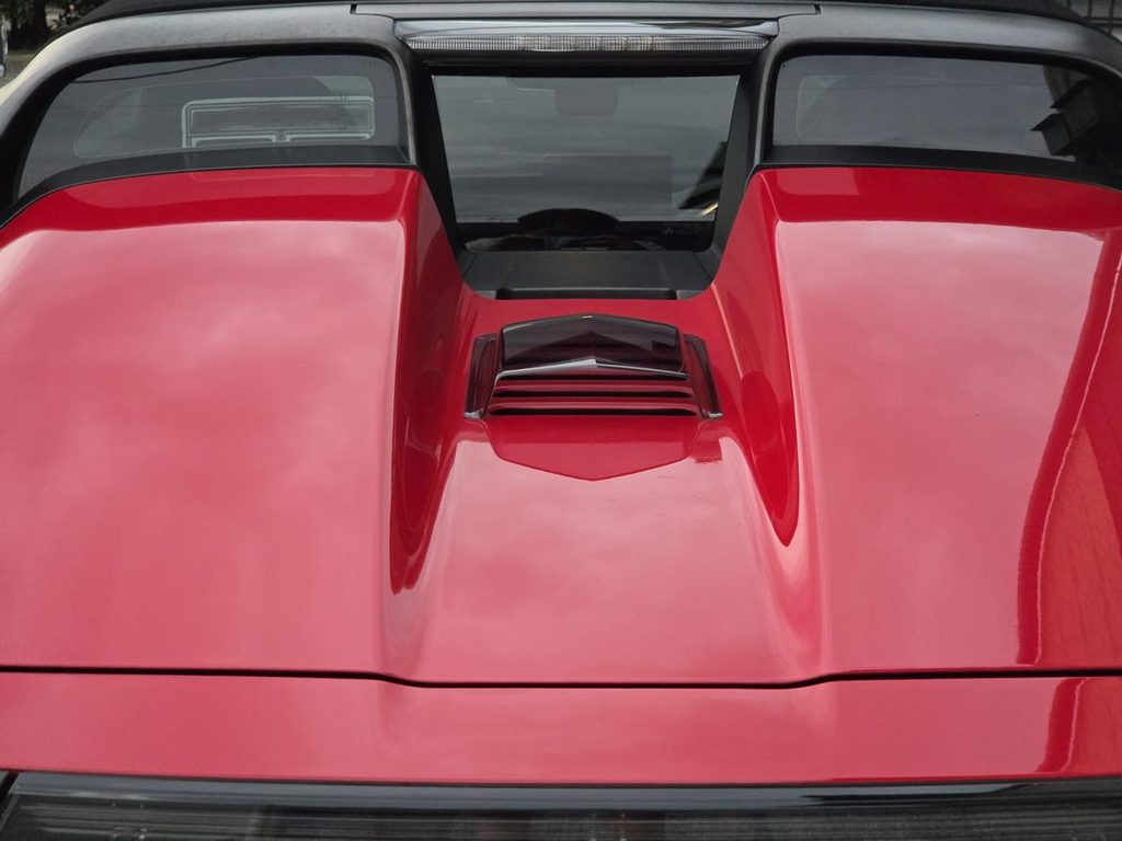 ダークスモークフィルム(13%)を実車施工したS660のリアガラス(真後ろからのアップ)